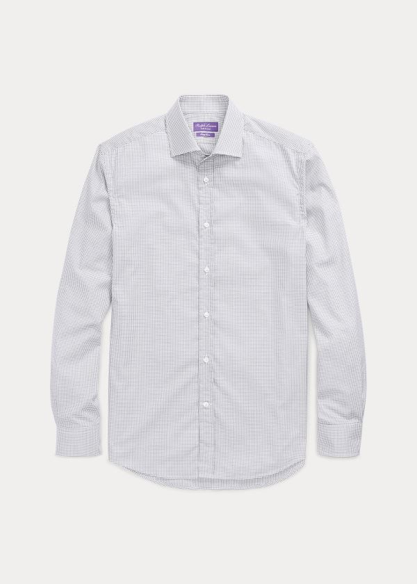 Ralph Lauren Checked Cotton Skjorter Herre Danmark (QBIGY1347)